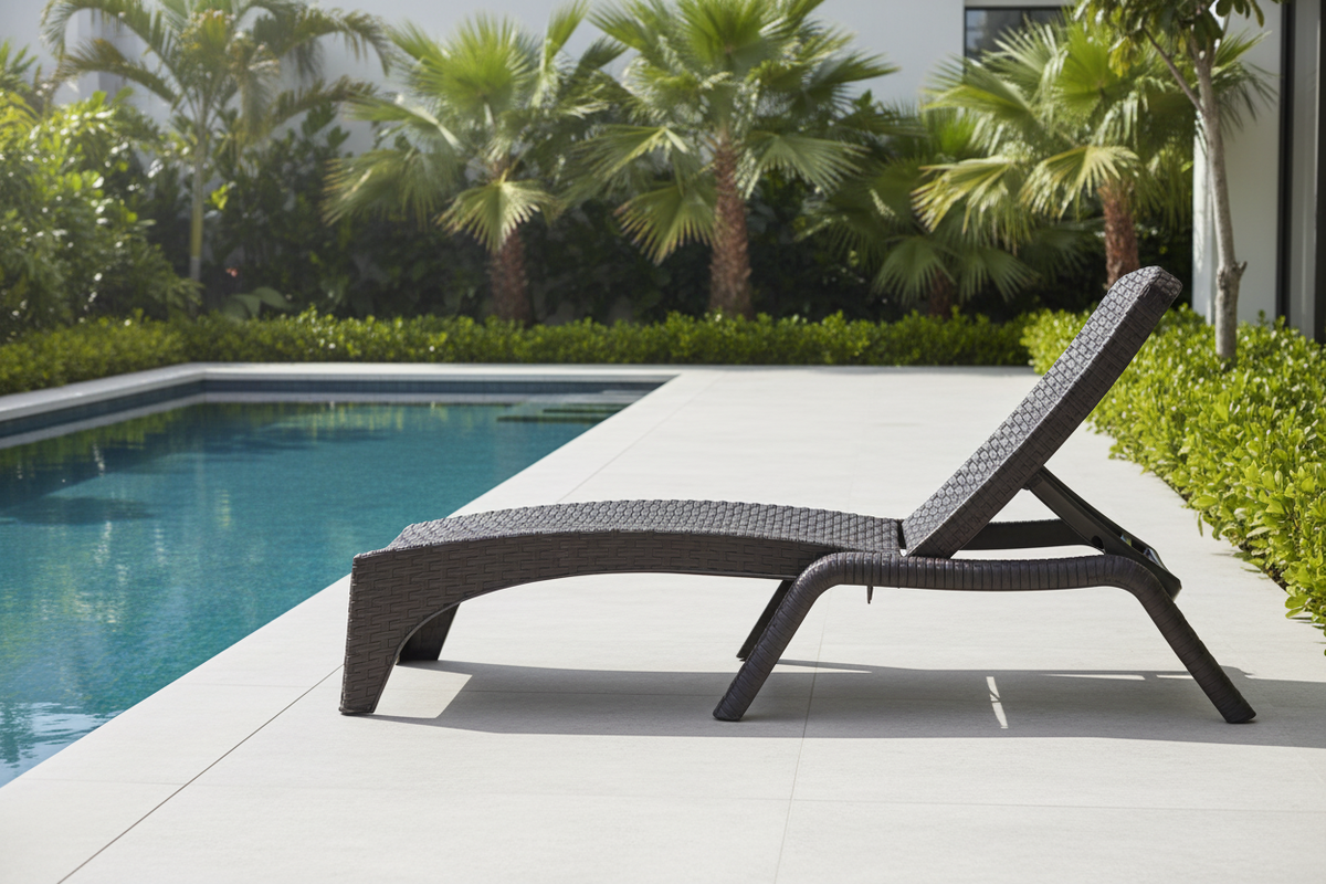 Rainbow Outdoor Roma Polypropylene Set of 2 Chaise Lounger-Anthracite