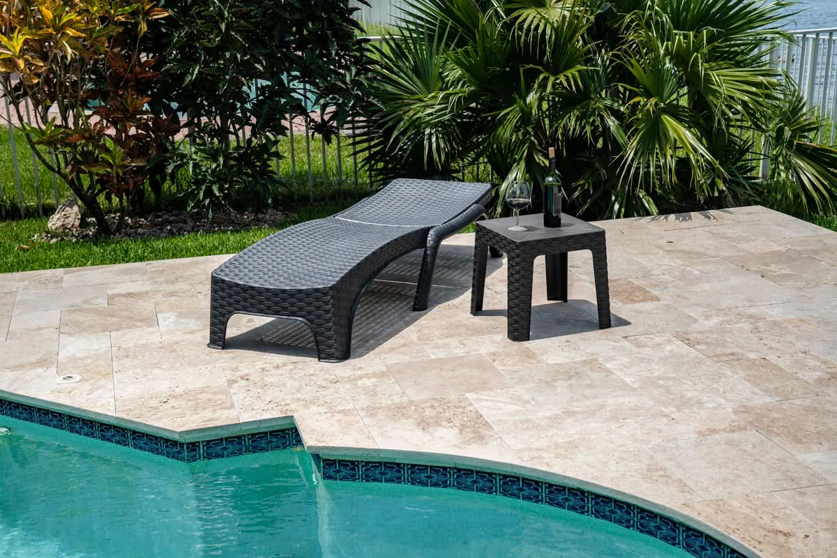 Rainbow Outdoor Roma Polypropylene Set of 2 Chaise Lounger-Anthracite