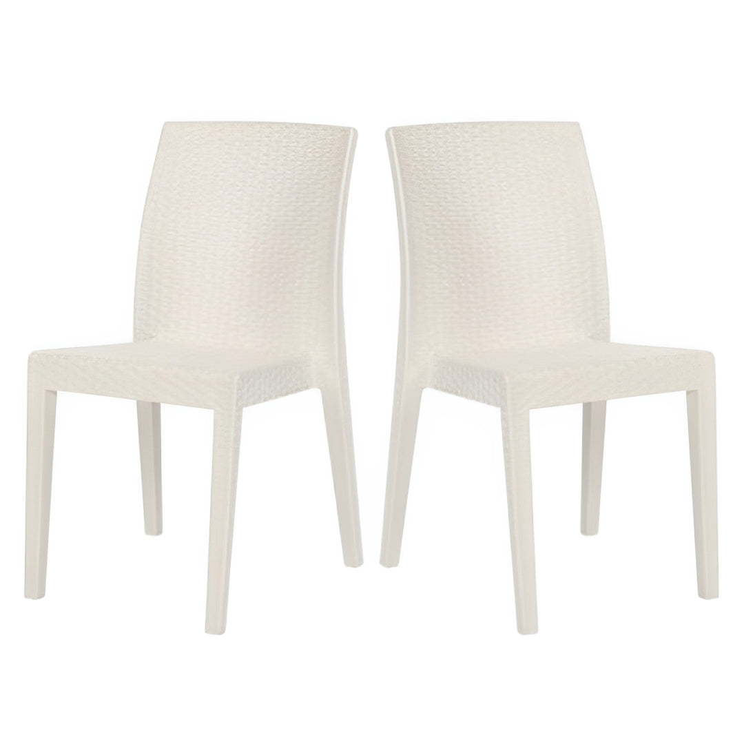 Rainbow Outdoor Siena Stackable Side Chair (Set of 2 )