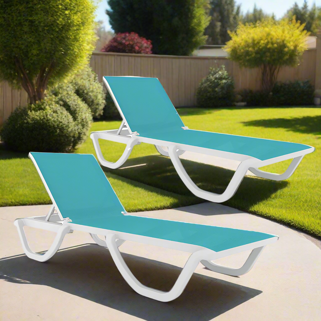 Rainbow Outdoor Florence Sling Chaise Lounger (Set of 2)