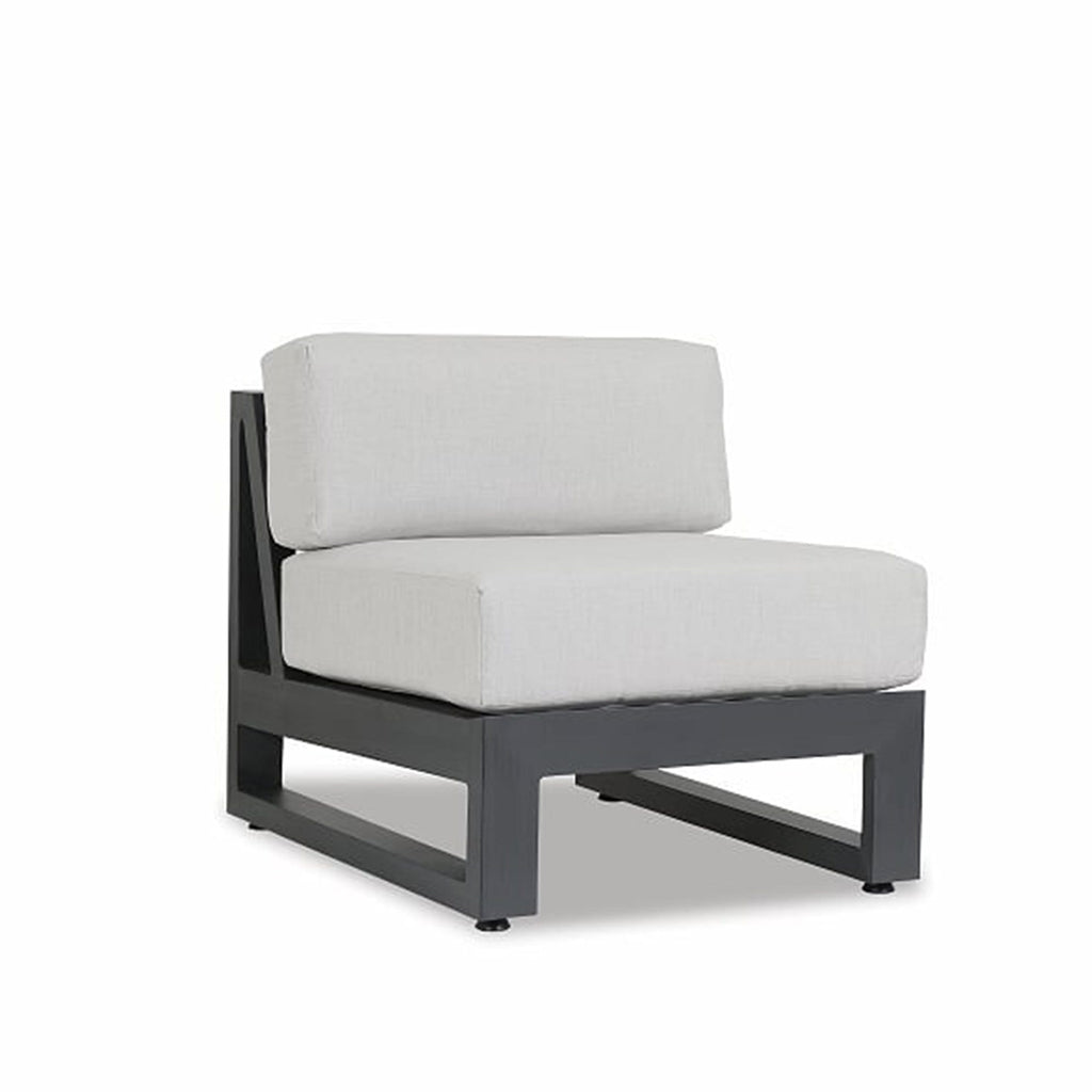 Sunset West Redondo Aluminum Outdoor Armless Club Chair