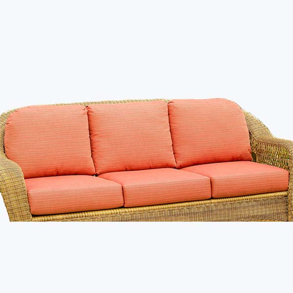 Replacement Cushions for NorthCape International Wicker Deep Seating Sofa- front view