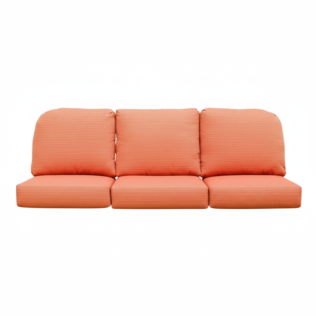 Pillow Perfect Outdoor Sundeck Arrotondato Cuscino per Sedia, Arancione Pillow Perfect Outdoor Sundeck Arrotondato Cuscino per Sedia, Arancione