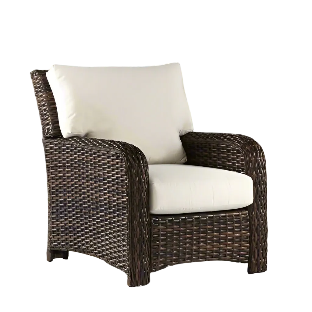 Replacement Cushions for South Sea Rattan Saint Tropez Wicker Lounge Chair