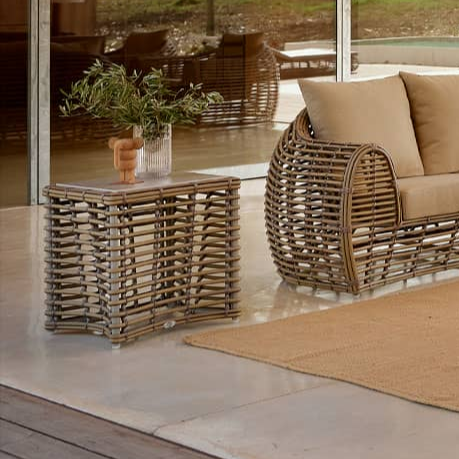 Skyline Design Ruby End Table with Glass