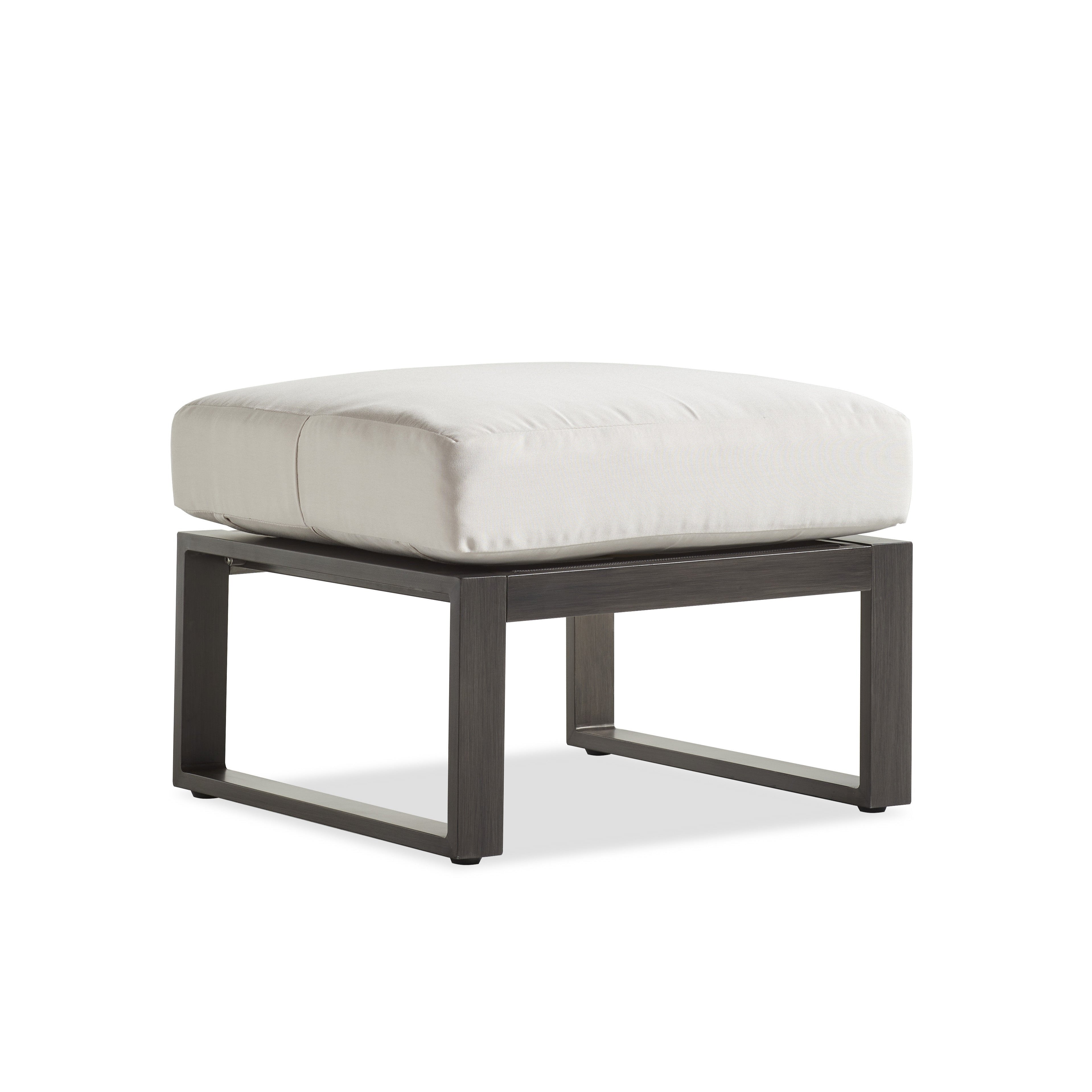 South Sea Rattan Ryan Outdoor Aluminum Ottoman