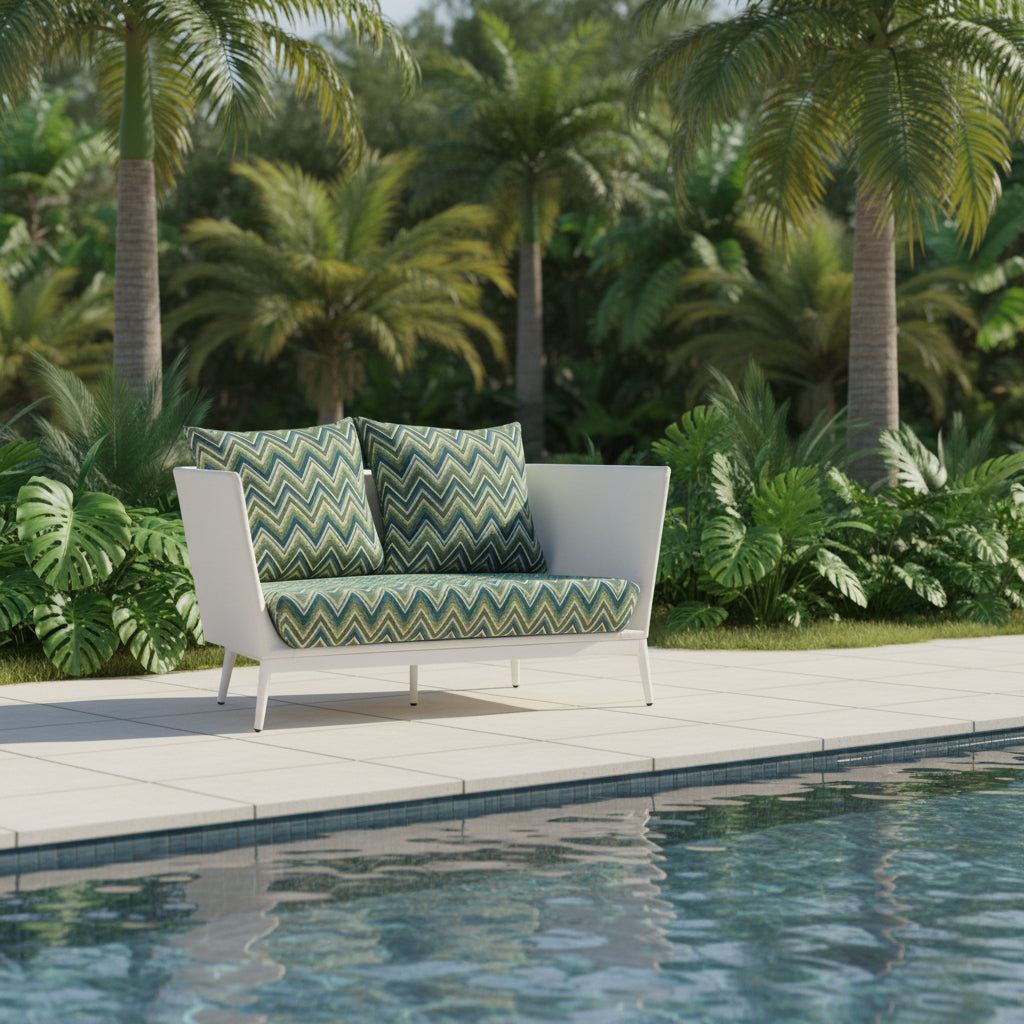 DecoScape Cosmo Aluminum Outdoor Loveseat