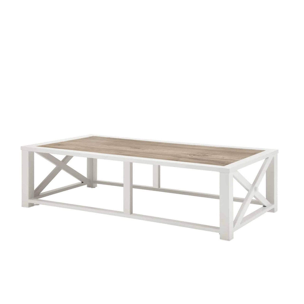 DecoScape Dynasty Aluminum Large Rectangular Coffee Table