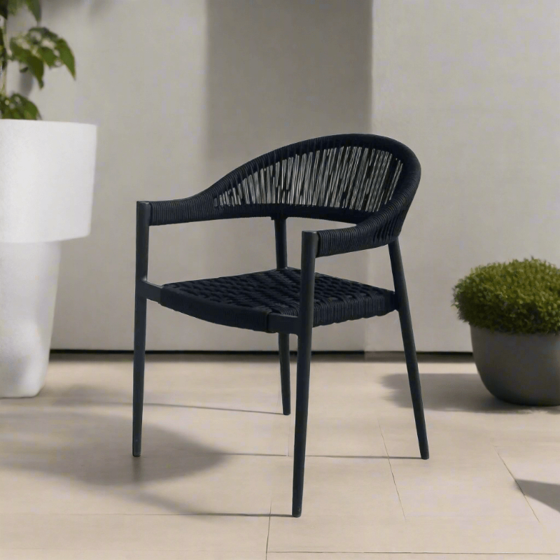 DecoScape Skye Aluminum Outdoor Dining Arm Chair