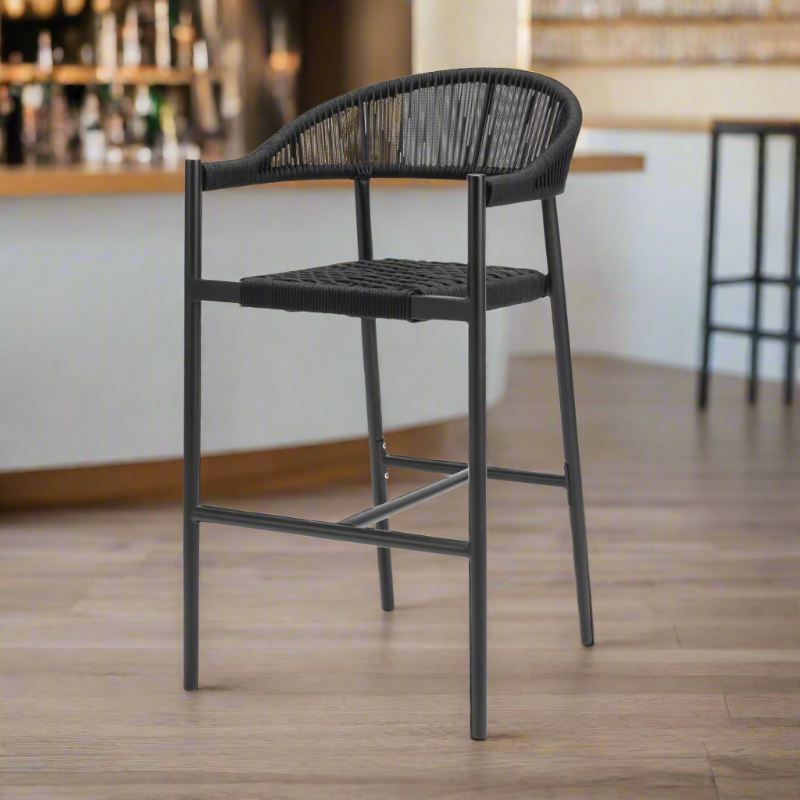 DecoScape Skye Aluminum Outdoor Bar Arm Chair