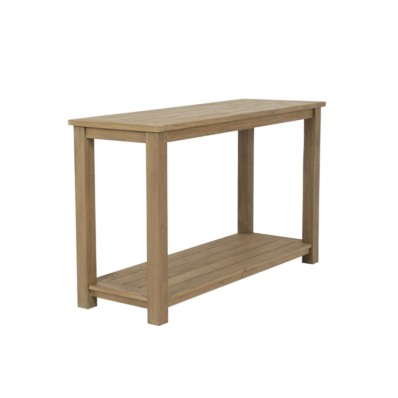 Sunset West Coastal Teak Outdoor Sofa Table
