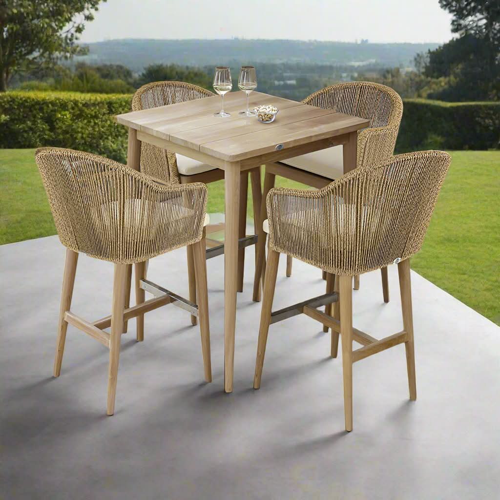 Skyline Design Calixto Aluminum Outdoor 4-Person Pub Set