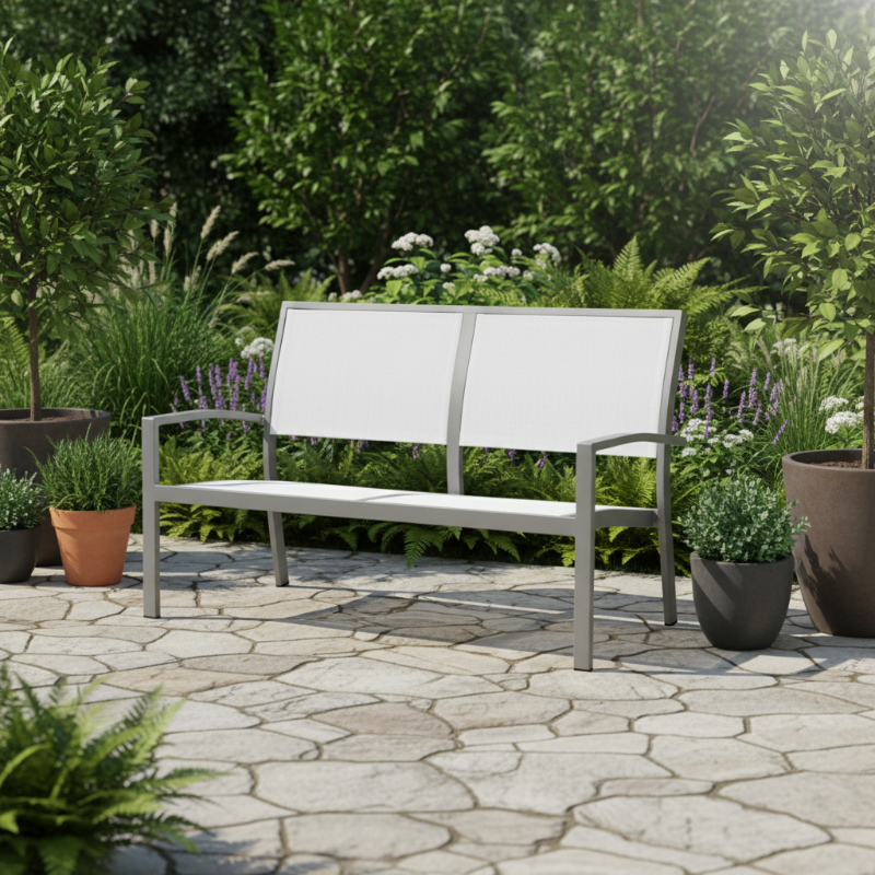 DecoScape Fusion Aluminum Sling Outdoor Loveseat