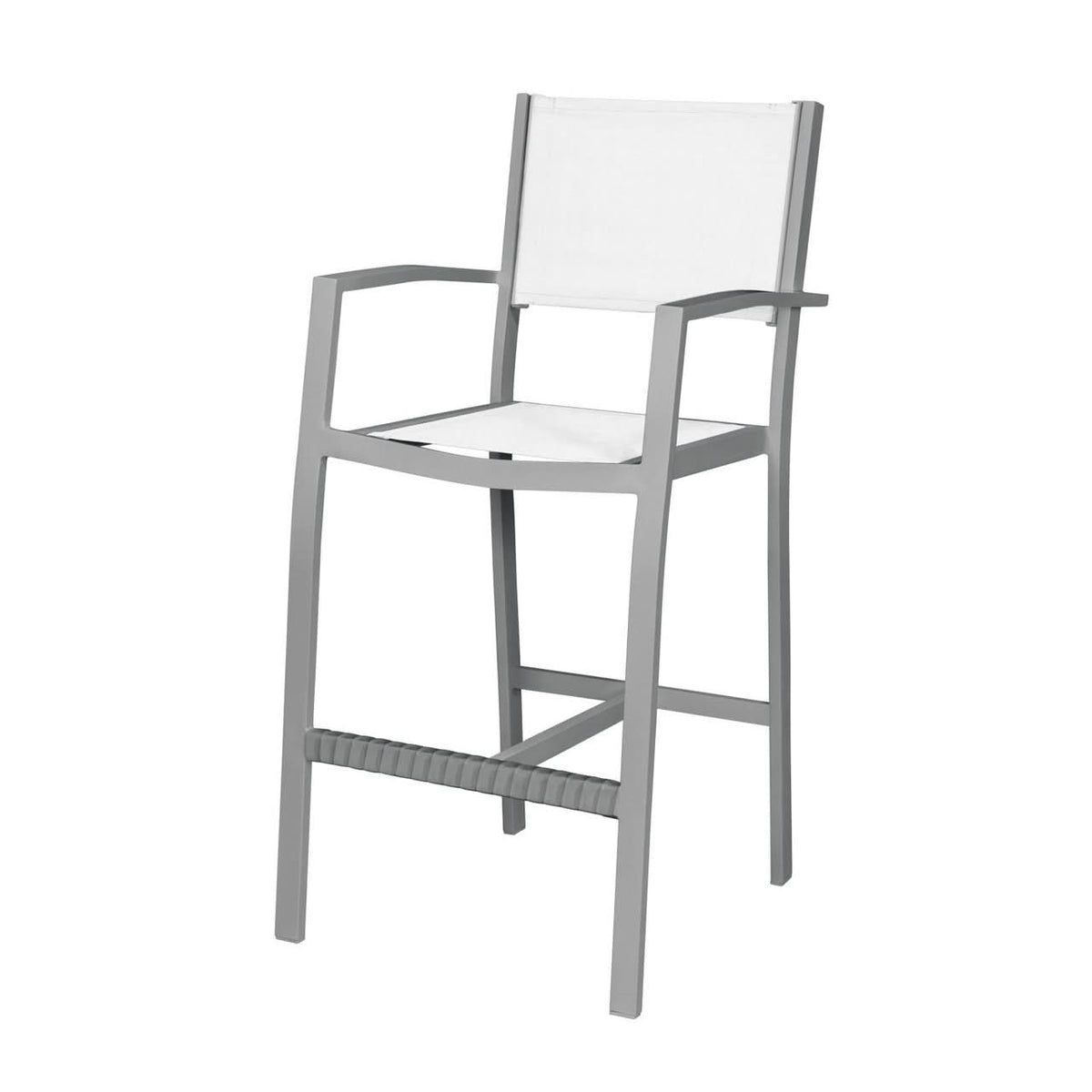 DecoScape Fusion Aluminum Sling Outdoor Bar Arm Chair