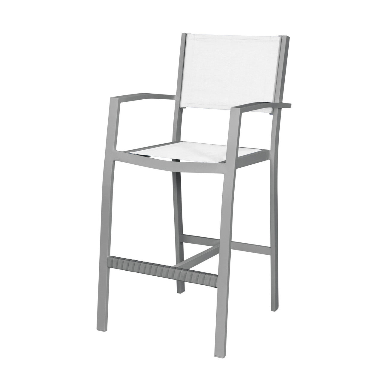 DecoScape Fusion Aluminum Sling Outdoor Bar Arm Chair