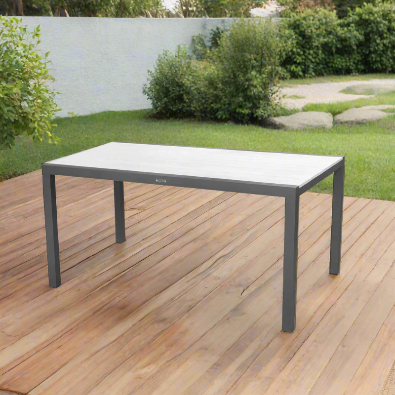 DecoScape Modera Aluminum Outdoor Rectangular Dining Table