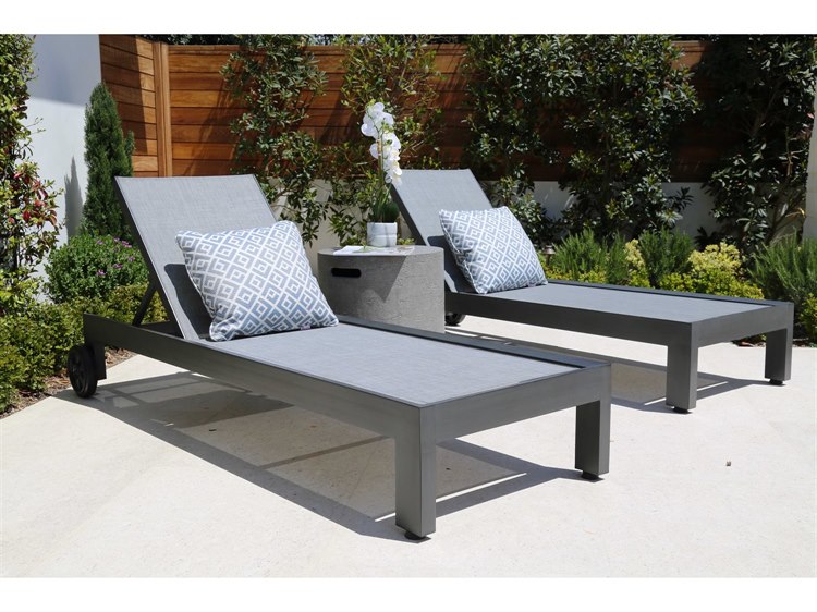 Sunset West Redondo Aluminum Outdoor Adjustable Sling Chaise