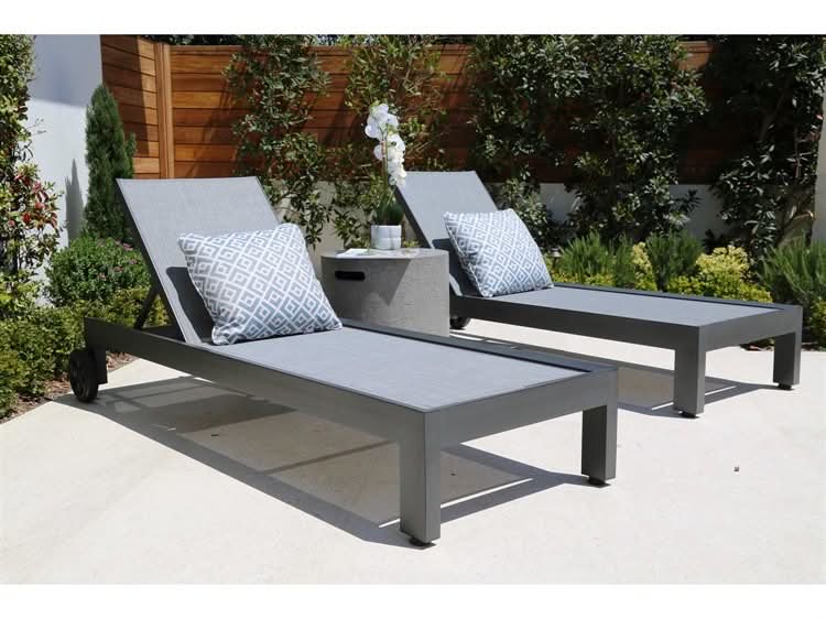 Sunset West Redondo Aluminum Outdoor Adjustable Sling Chaise