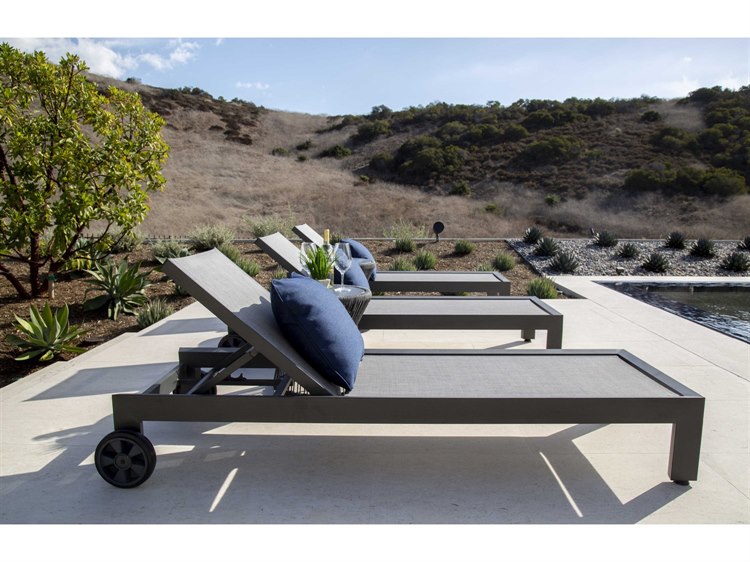 Sunset West Redondo Aluminum Outdoor Adjustable Sling Chaise