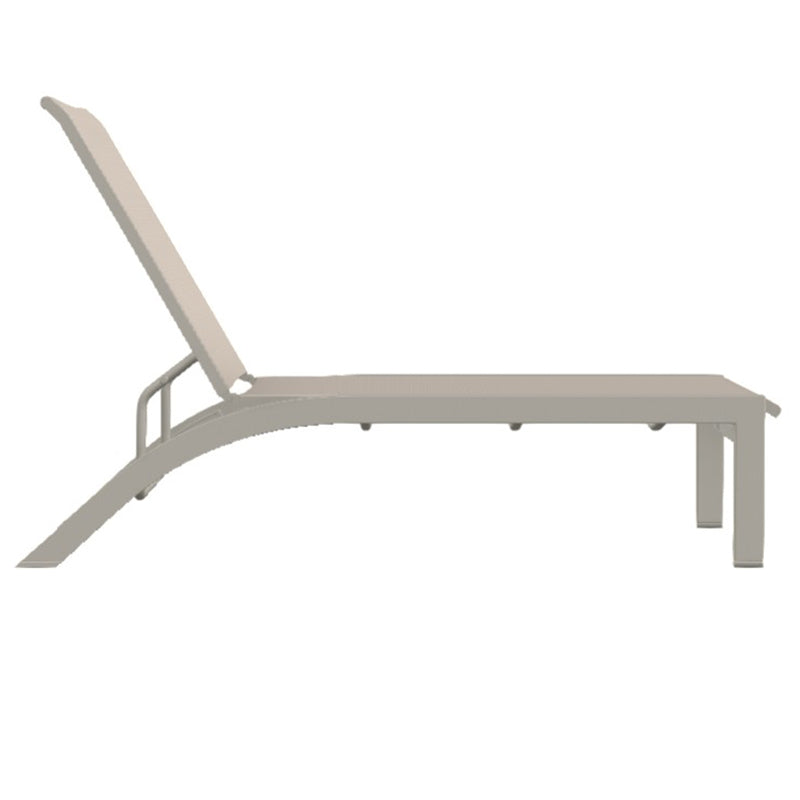 Telescope Casual Kendall Sling Stacking Armless Lay Flat Chaise