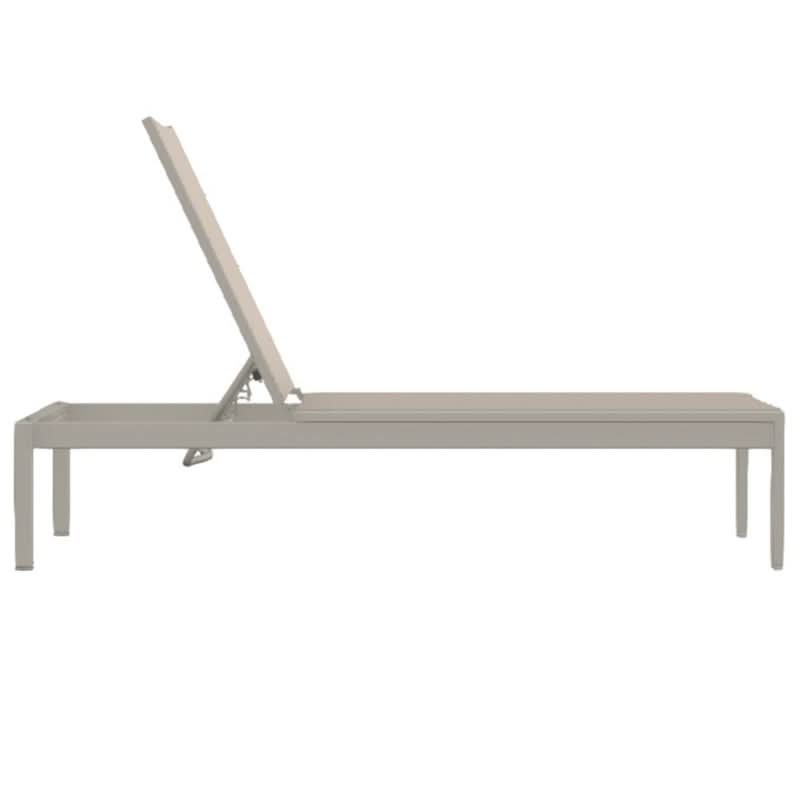 Telescope Casual Kendall Sling Aluminum Outdoor Lay-Flat Long Frame Stacking Armless Chaise