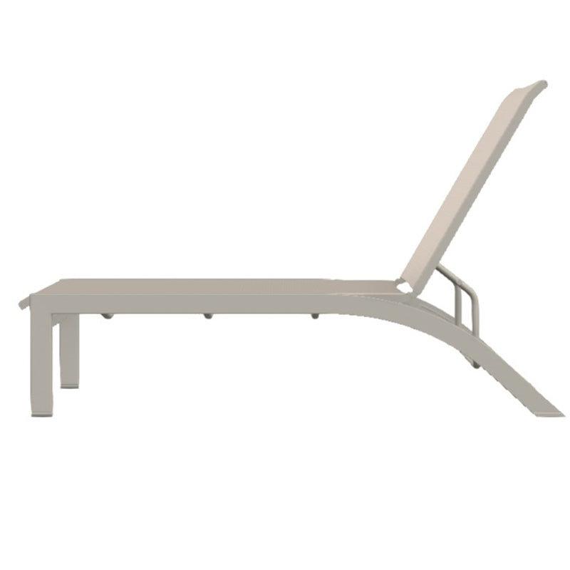 Telescope Casual Kendall Sling Stacking Armless Lay Flat Chaise