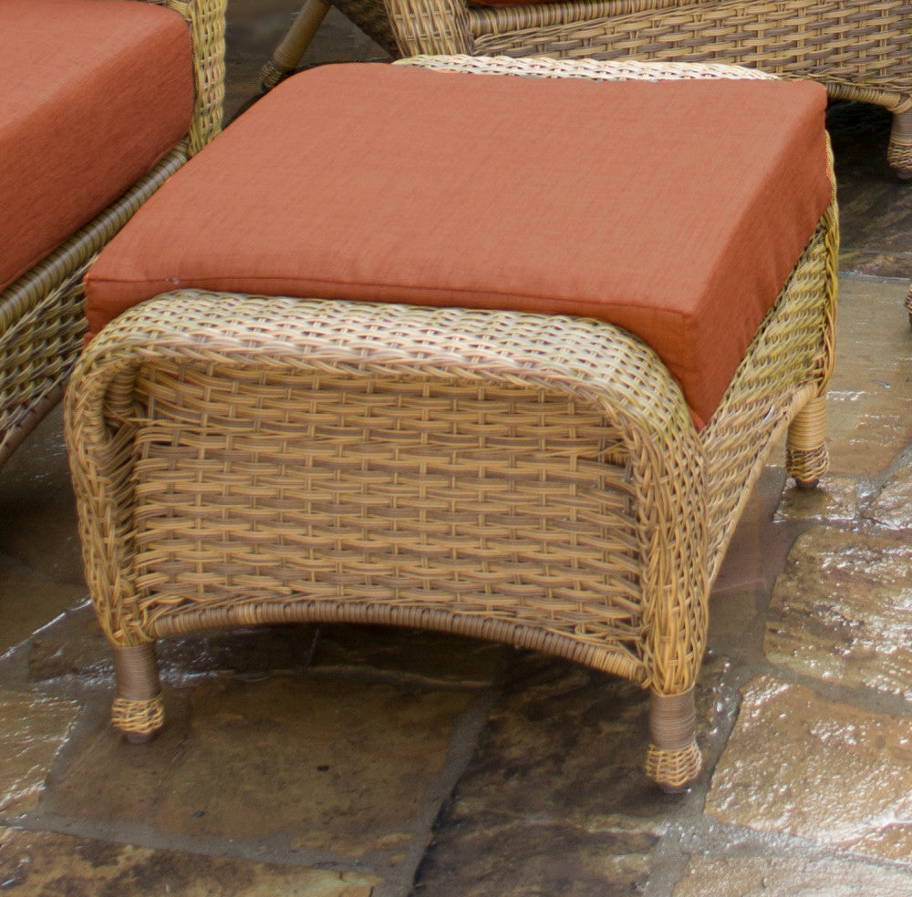 Tortuga Outdoor Sea Pines Resin Wicker Ottoman