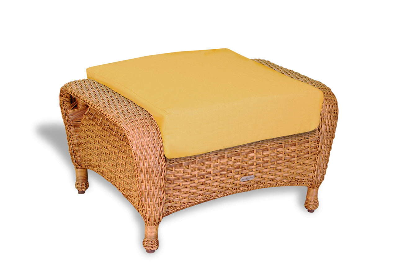 Tortuga Outdoor Sea Pines Resin Wicker Ottoman