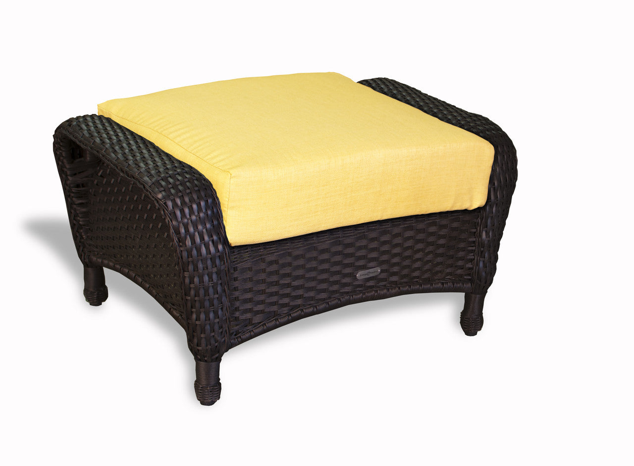 Tortuga Outdoor Sea Pines Resin Wicker Ottoman