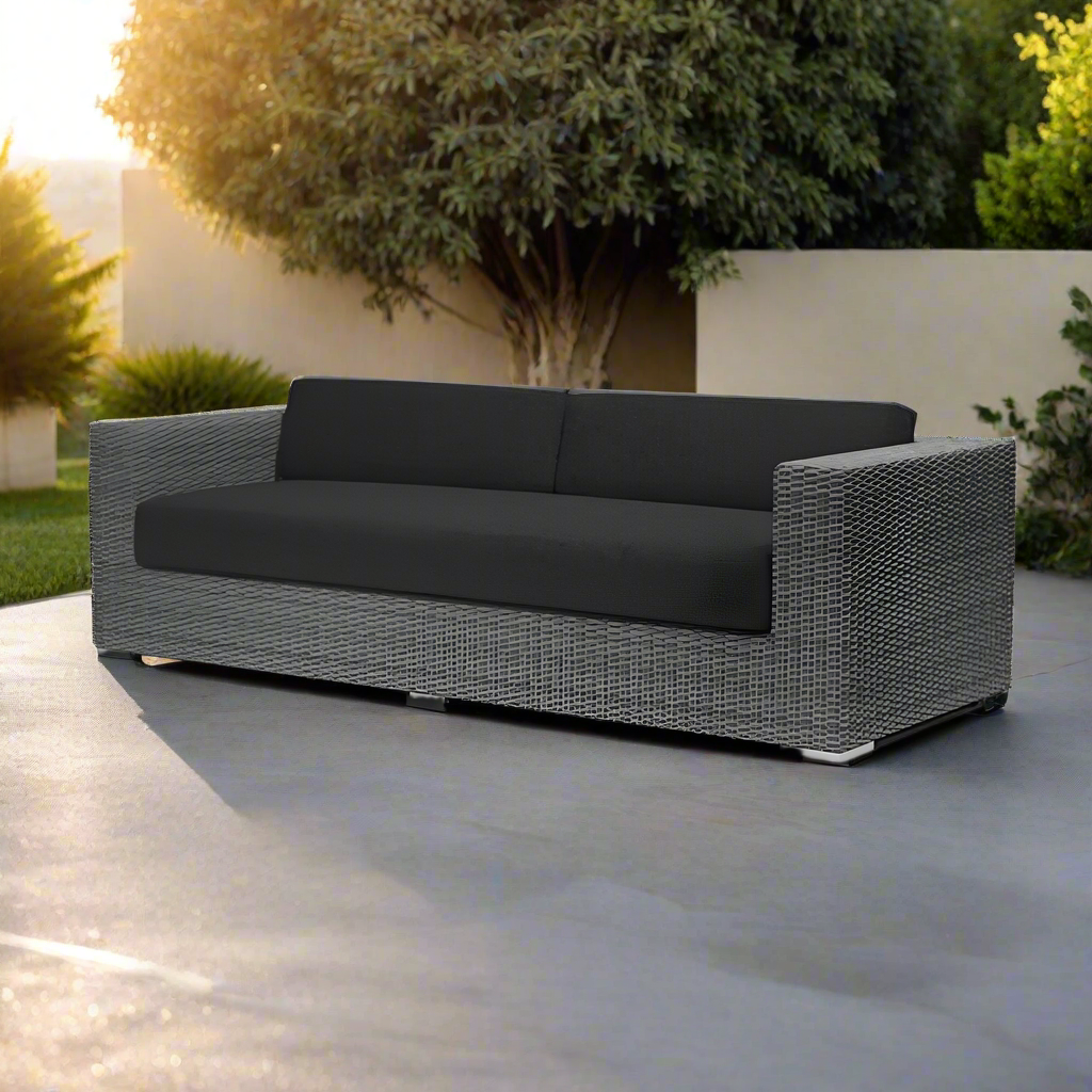 Sunset West Emerald II Sofa With Cushion - Spectrum Carbon Image