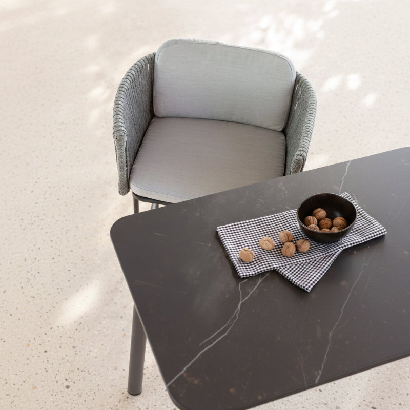 Skyline Design Boston Aluminum Rope Outdoor Barstool