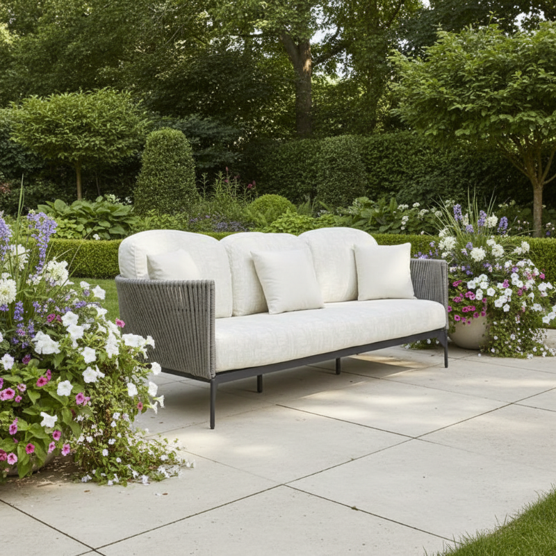 Skyline Design Boston Aluminum Rope Outdoor Sofa