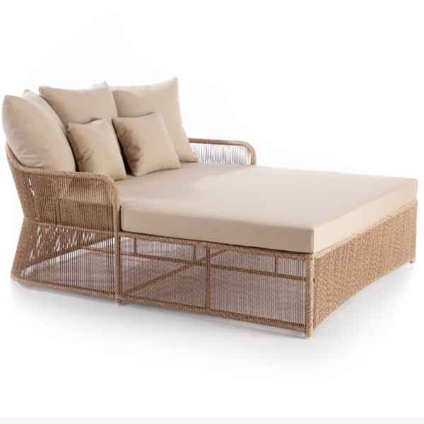 Skyline Design Calixto Aluminum Outdoor 2-Person Daybed Set