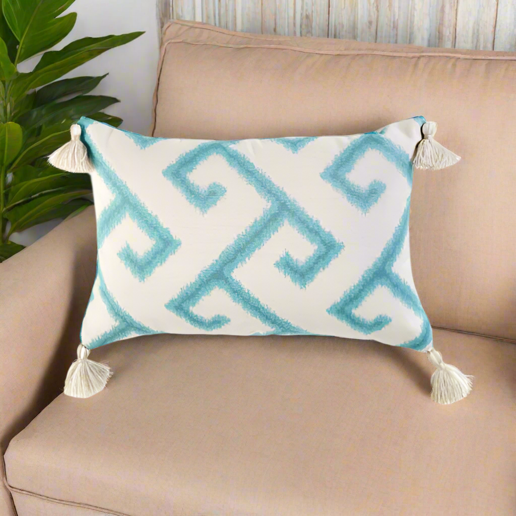 South Sea Rattan 20 x 13 Pillow Talk BLU-BT-10