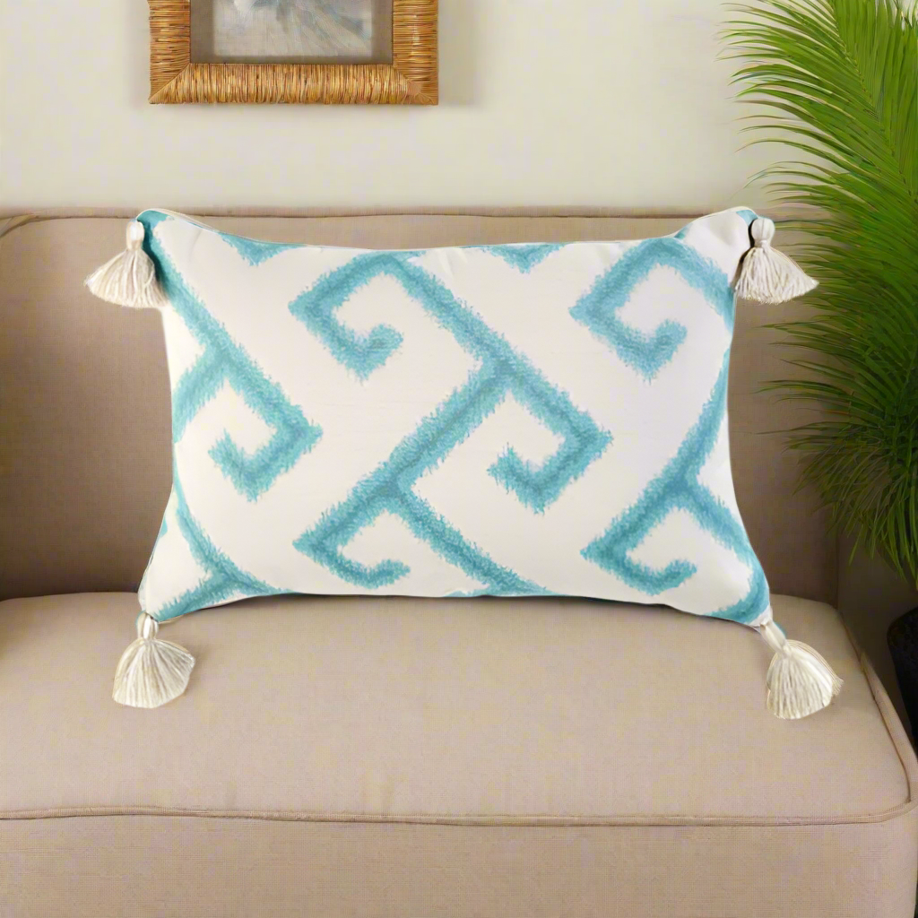 South Sea Rattan 20 x 13 Pillow Talk BLU-BT-10