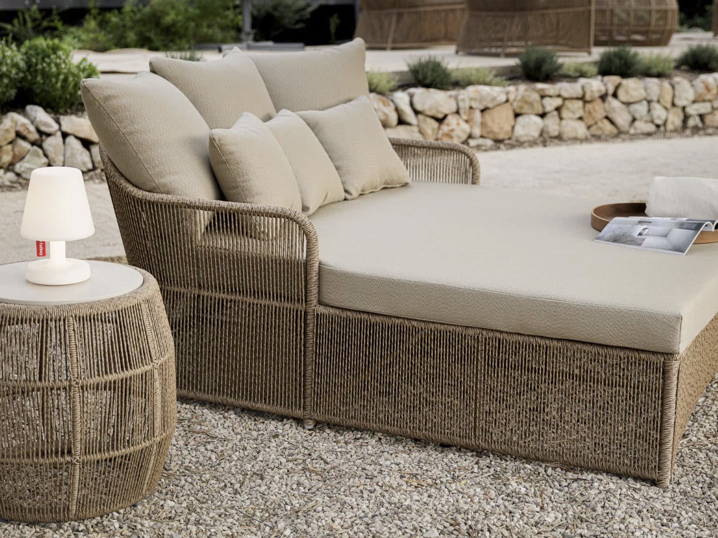 Skyline Design Calixto Wicker Outdoor Daybed