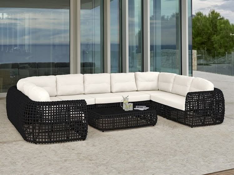 Skyline Design Dynasty Wicker Outdoor 9-Person Sectional Set