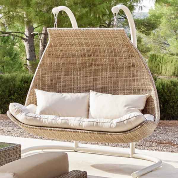 Living Room Double Swing Lounger KIngmake Double Love Seater
