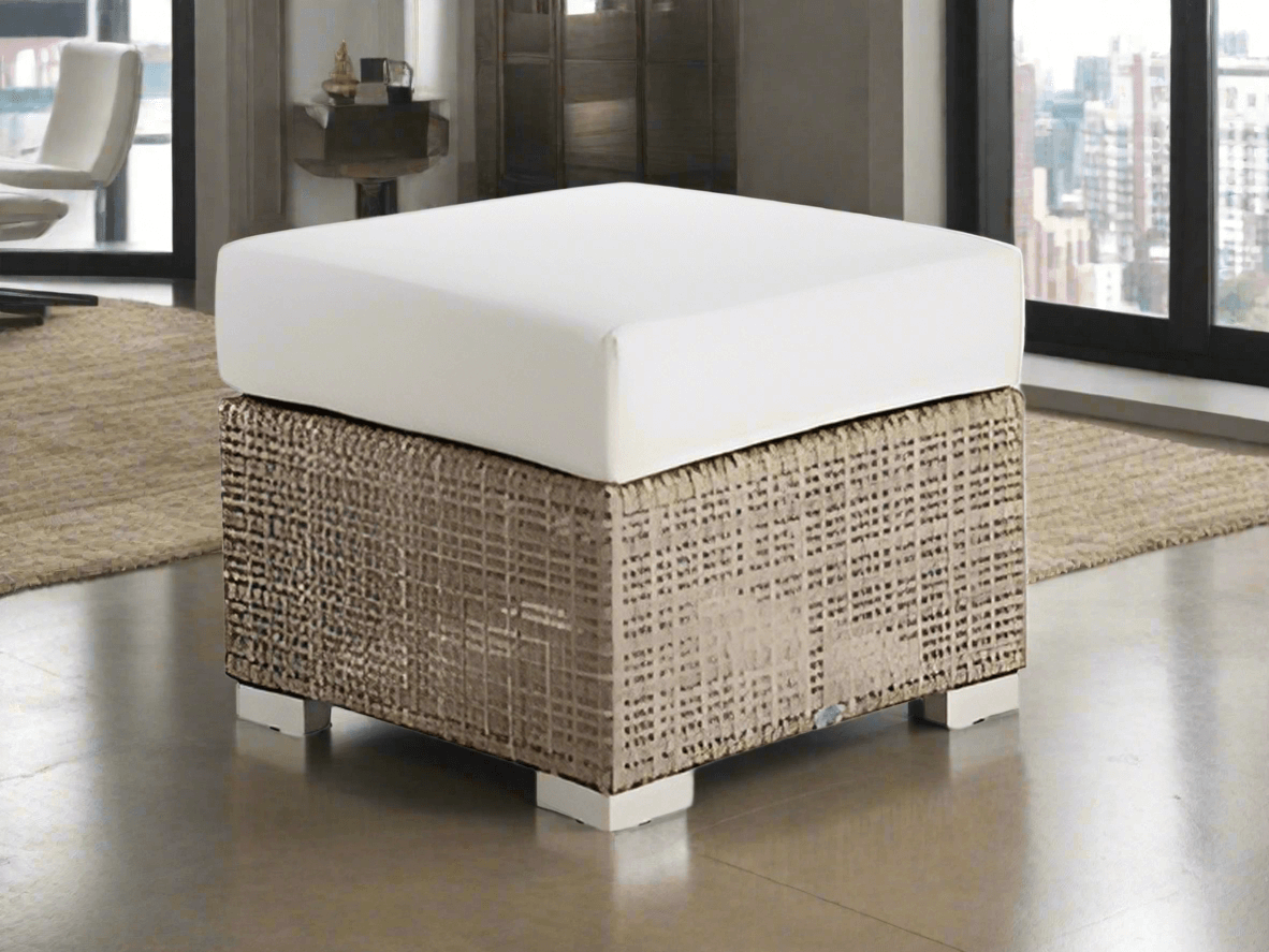 Skyline Design Paloma Wicker Outdoor Ottoman