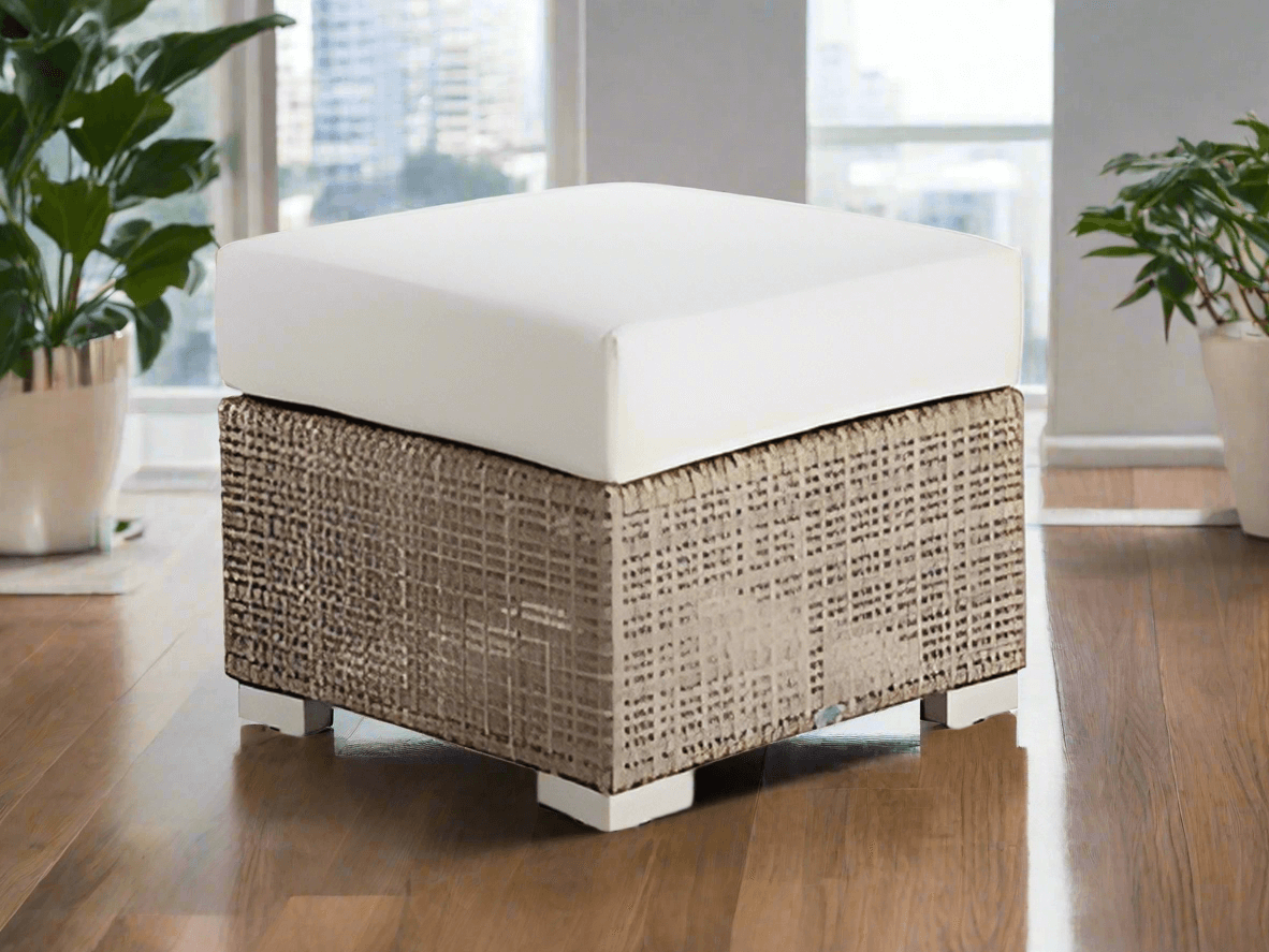 Skyline Design Paloma Wicker Outdoor Ottoman