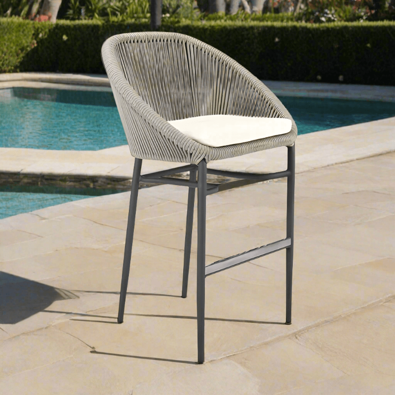 Skyline Design Rodona Rope Outdoor Barstool