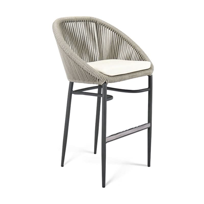 Skyline Design Rodona Rope Outdoor Barstool