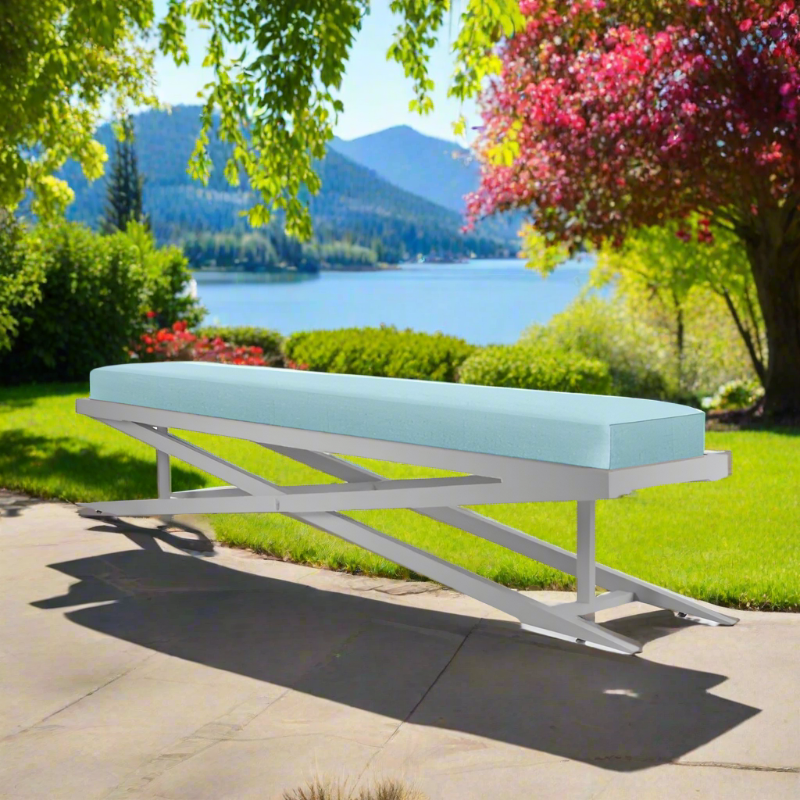 DecoScape Dynasty Aluminum Outdoor 120-Inch Bench
