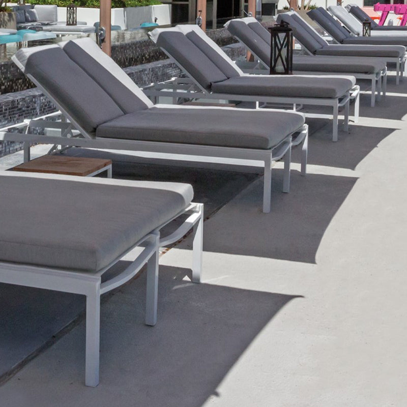 DecoScape Fusion Aluminum Sling Outdoor Double Armless Chaise