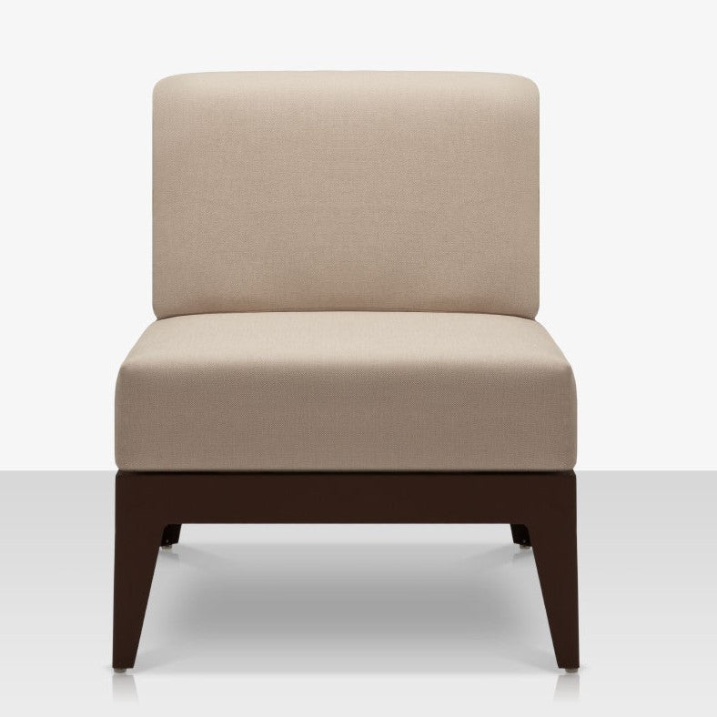 DecoScape South Beach Aluminum Outdoor Armless Lounge Chair