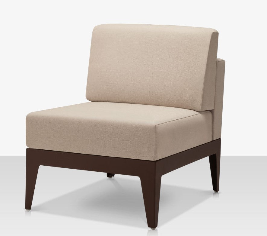 DecoScape South Beach Aluminum Outdoor Armless Lounge Chair