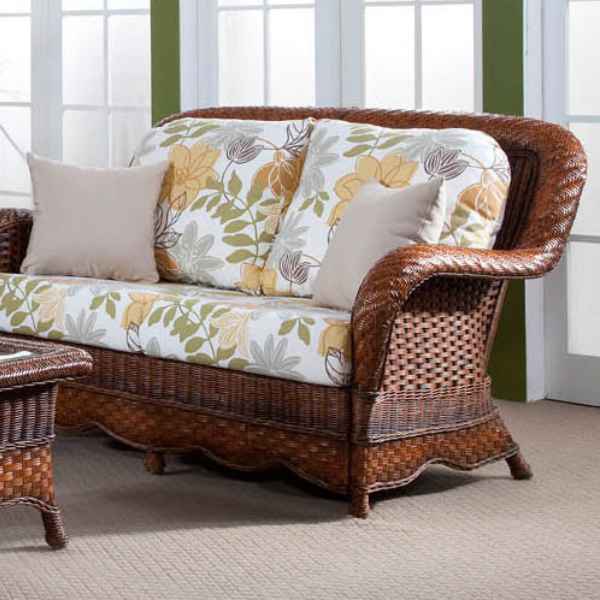 South Sea Rattan Autumn Morning Indoor Wicker Loveseat