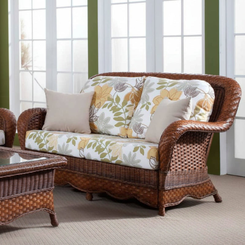 South Sea Rattan Autumn Morning Indoor Wicker Loveseat