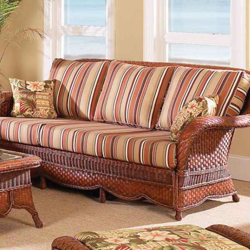 South Sea Rattan Autumn Morning Wicker Indoor Sofa