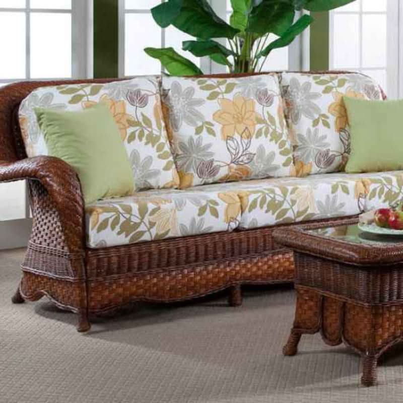 South Sea Rattan Autumn Morning Wicker Indoor Sofa